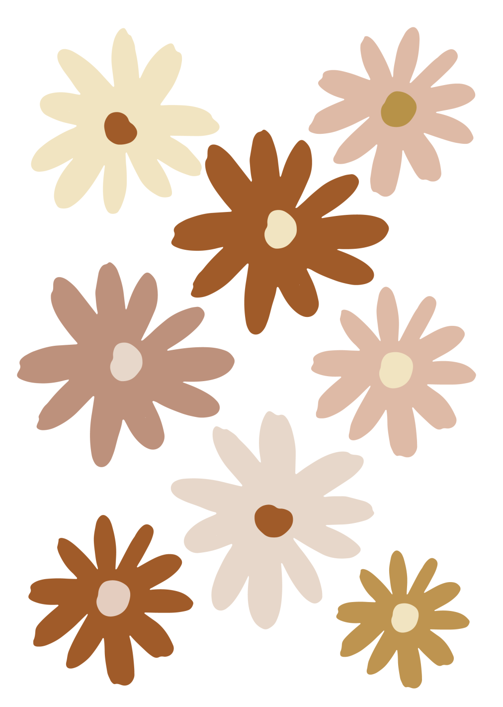 Muurstickers Madelief - Nude