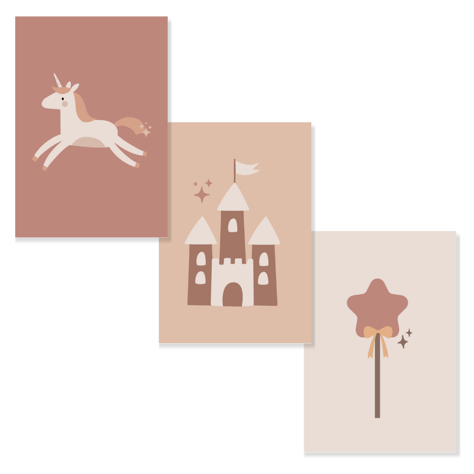 Kids Posterset | Prinses